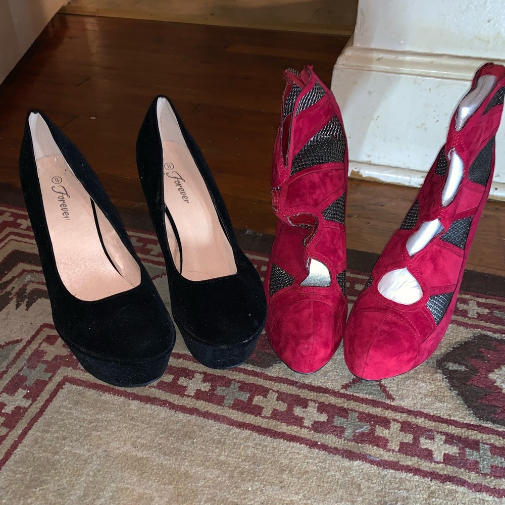 2 pairs of cute heels